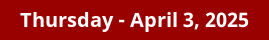 April 3, 2025 Daily Horoscope on DrStandley.com