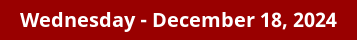 December 18, 2024 Daily Horoscope on DrStandley.com