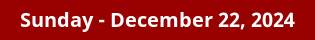 December 22, 2024 Daily Horoscope on DrStandley.com