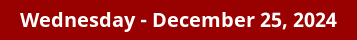 December 25, 2024 Daily Horoscope on DrStandley.com