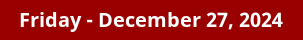 December 27, 2024 Daily Horoscope on DrStandley.com