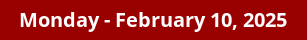 February 10, 2025 Daily Horoscope on DrStandley.com