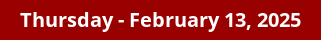 February 13, 2025 Daily Horoscope on DrStandley.com