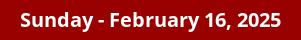 February 16, 2025 Daily Horoscope on DrStandley.com