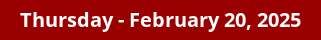 February 20, 2025 Daily Horoscope on DrStandley.com