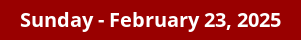 February 23, 2025 Daily Horoscope on DrStandley.com