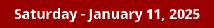January 11, 2025 Daily Horoscope on DrStandley.com
