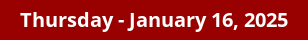 January 16, 2025 Daily Horoscope on DrStandley.com