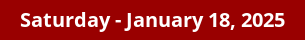January 18, 2025 Daily Horoscope on DrStandley.com