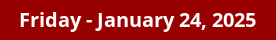 January 24, 2025 Daily Horoscope on DrStandley.com