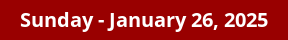 January 26, 2025 Daily Horoscope on DrStandley.com