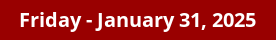 January 31, 2025 Daily Horoscope on DrStandley.com
