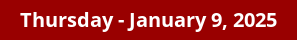 January 9, 2025 Daily Horoscope on DrStandley.com