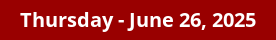 June 26, 2025 Daily Horoscope on DrStandley.com