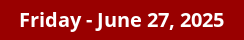 June 27, 2025 Daily Horoscope on DrStandley.com