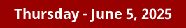 June 5, 2025 Daily Horoscope on DrStandley.com