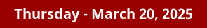 March 20, 2025 Daily Horoscope on DrStandley.com