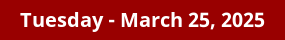 March 25, 2025 Daily Horoscope on DrStandley.com