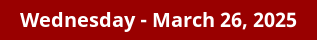March 26, 2025 Daily Horoscope on DrStandley.com