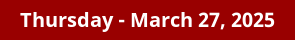 March 27, 2025 Daily Horoscope on DrStandley.com