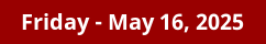 May 16, 2025 Daily Horoscope on DrStandley.com
