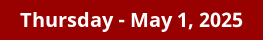 May 1, 2025 Daily Horoscope on DrStandley.com