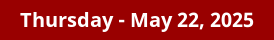 May 22, 2025 Daily Horoscope on DrStandley.com