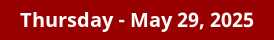 May 29, 2025 Daily Horoscope on DrStandley.com