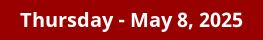 May 8, 2025 Daily Horoscope on DrStandley.com