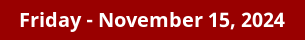 November 15, 2024 Daily Horoscope on DrStandley.com