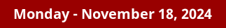 November 18, 2024 Daily Horoscope on DrStandley.com