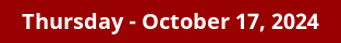 October 17, 2024 Daily Horoscope on DrStandley.com