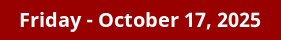October 17, 2025 Daily Horoscope on DrStandley.com