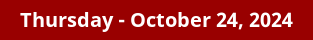 October 24, 2024 Daily Horoscope on DrStandley.com