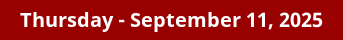 September 11, 2025 Daily Horoscope on DrStandley.com