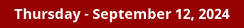 September 12, 2024 Daily Horoscope on DrStandley.com