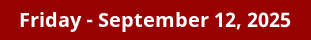 September 12, 2025 Daily Horoscope on DrStandley.com