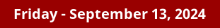 September 13, 2024 Daily Horoscope on DrStandley.com