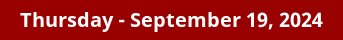 September 19, 2024 Daily Horoscope on DrStandley.com