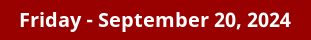 September 20, 2024 Daily Horoscope on DrStandley.com
