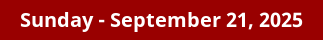 September 21, 2025 Daily Horoscope on DrStandley.com