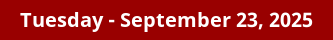 September 23, 2025 Daily Horoscope on DrStandley.com