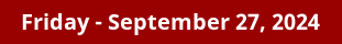 September 27, 2024 Daily Horoscope on DrStandley.com