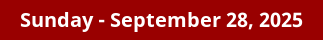 September 28, 2025 Daily Horoscope on DrStandley.com
