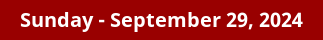 September 29, 2024 Daily Horoscope on DrStandley.com