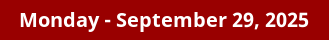 September 29, 2025 Daily Horoscope on DrStandley.com