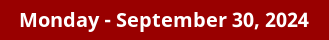 September 30, 2024 Daily Horoscope on DrStandley.com