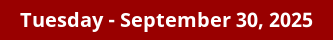 September 30, 2025 Daily Horoscope on DrStandley.com