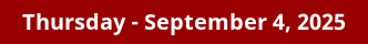 September 4, 2025 Daily Horoscope on DrStandley.com