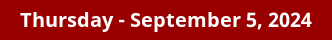 September 5, 2024 Daily Horoscope on DrStandley.com